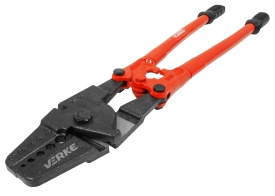 Clește sertizare pentru cabluri și linii de oțel 60 cm MaxRom, cu tăietor integrat, pentru manșoane 4-10 mm - Img 4