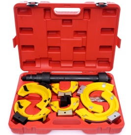 Compresor arcuri suspensie KraftDele KD10528, extractor profesional cu 3 capete de lucru, pentru arcuri 65-212 mm