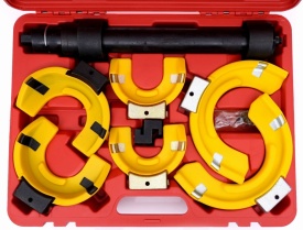 Compresor arcuri suspensie KraftDele KD10528, extractor profesional cu 3 capete de lucru, pentru arcuri 65-212 mm - Img 5