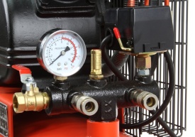 Compresor de aer 100L V2 MAR-POL M88415 – motor 2.2kW, transmisie pe curea, debit real 250 l/min, 8 bar, documentație completă - Img 8