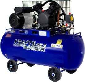 Compresor de aer cu ulei KraftDele KD4058, 100L, 2800W, 480 l/min, 8 bar, sistem cu doi pistoane pentru atelier și garaj