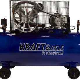 Compresor de aer cu ulei KraftDele KD4061, 300L, 2 pistoane, 400V, 5,5 kW, 820 l/min, cu separator ulei și apă - Img 7