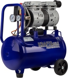 Compresor de aer fără ulei KraftDele KD4099, 24L, 1200W, debit 220 l/min, mobil pentru garaj, atelier și unelte pneumatice - Img 2
