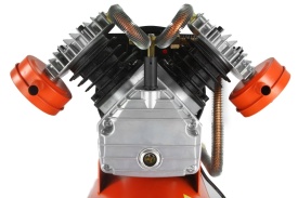 Compresor de aer Mar-Pol BJC JN-30V 50L, 3 CP, 2 pistoane, presiune maximă 10 bar, cu roți și manometre - Img 2