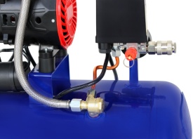 Compresor Fără Ulei 30L 1500W 285L/min – Profesional pentru Atelier, Stomatologie & Barbershop | KraftDele KD4091 - Img 6