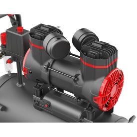 Compresor fără ulei KraftDele KD1390, 24L, 1300W, 8 bar, compresor aer portabil pentru garaj, atelier și lucrări tehnice - Img 3