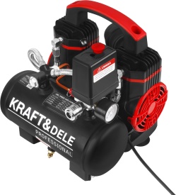 Compresor fără ulei KraftDele KD4069, 950W, rezervor 5L, 8 bar, 125 l/min, cu manometru și presostat - Img 5