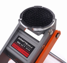Cric hidraulic auto low profile KraftDele KD1376, 2,5T, ridicare 85-470 mm, cu roți și pedală de ridicare rapidă - Img 11