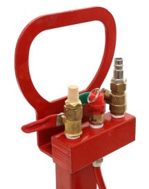 Cric hidraulic tip butelie KraftDele KD369, 4,5T, ridicare 150-400 mm, cu roți pentru manevrare ușoară - Img 11