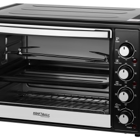Cuptor electric de masă KraftDele KD4112, 48L, 2000W, cu funcție rotisor, convecție și accesorii pentru coacere
