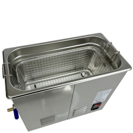 Cuva de curățare cu ultrasunete Mar-Pol 6,5L, 40 kHz, 180W, cu încălzire 200W și timer, pentru piese și componente - Img 4