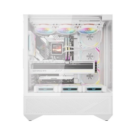 DarkFlash Computer Case DY460 White with 4 ARGB fans - Img 2