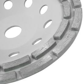 Disc diamantat cupă segmentat VERKE 180 mm pentru șlefuirea betonului, pietrei, cărămizii și suprafețelor dure - Img 6