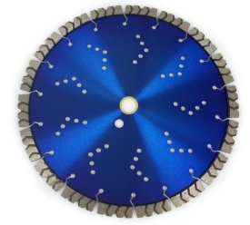 Disc diamantat Mar-Pol RAPID Ultra Long Life 300 mm, segment 15 mm, alezaj 20/25,4 mm pentru beton, cărămidă și pavaj - Img 3