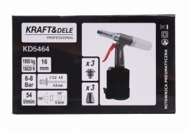 Dispozitiv pneumatic pentru nituire pop-nituri 3,2 / 4,0 / 4,8 mm KD5464 - Img 9