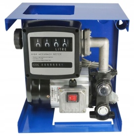 Distribuitor combustibil autoamorsant VERKE VYB-70A, pompă electrică 550 W, debit 70 l/min, cu pistol și contor - Img 2