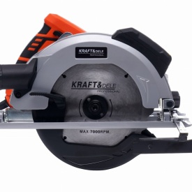 Fierăstrău circular manual KraftDele KD1712, 2900W, disc 185 mm, laser de ghidaj, tăiere la 45° și adâncime maximă 67 mm - Img 3