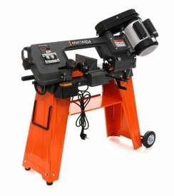 Fierăstrău cu bandă pentru metal KraftDele KD1733, 700W, tăiere la 0°-45°, pentru profile, țevi și materiale pline