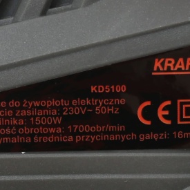 Foarfecă electrică pentru gard viu KraftDele KD5100, 1500W, lamă 50 cm, tăiere precisă pentru gard viu și arbuști - Img 8