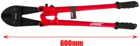 Foarfecă profesională VERKE pentru tăiat sârmă, bare și lanțuri, 600 mm, capacitate de tăiere până la 10 mm - Img 3