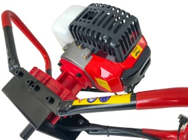 Foreză de pământ pe benzină MaxRom V90040, 2,5 CP, 51,7 CC, pentru găuri în sol la stâlpi, puieți și lucrări de grădină sau șantier - Img 2