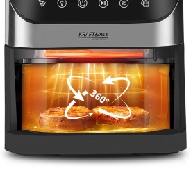 Friteuză cu aer cald fără ulei KraftDele KD4108, 6L, 2000W, display LED, 10 programe, temperatură reglabilă 80-200°C - Img 4