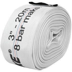 Furtun tip pompier pentru apă curată și murdară 3 inch, 20 m, pentru pompe submersibile și motopompe, MaxRom V60140 - Img 4
