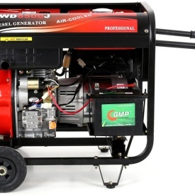 Generator de curent diesel KraftDele KD122, 6500W, 230V/12V, AVR, pornire electrică și manuală - Img 4