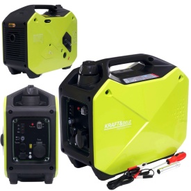Generator de curent inverter KraftDele KD684, 1,9 kW / 2,1 kW, 230 V, sinusoidă pură, benzină, pentru casă, camping și electronice - Img 8