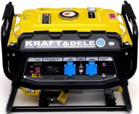 Generator de curent monofazat KraftDele KD149, 3500W, 230V/12V, afișaj LCD, motor 4 timpi, pentru uz casnic și profesional