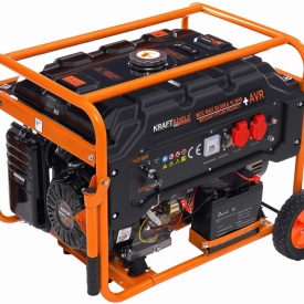 Generator de curent monofazat KraftDele KD164, 5500W, 230V/12V, pornire electrică și manuală, rezervor 25L - Img 2