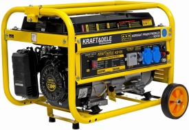 Generator de curent pe benzină KraftDele KD125, 3800 W, 230 V + 12 V, motor 4 timpi, cu roți și mâner pentru transport - Img 3
