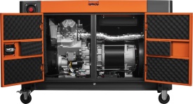 Generator de curent trifazat diesel KraftDele KD3246, 20 kW, 230V/400V, pornire electrică - Img 11