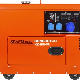 Generator electric diesel monofazat 230V KraftDele KD3242, 7 kW maxim, cu ATS inclus și pornire electrică - Img 2