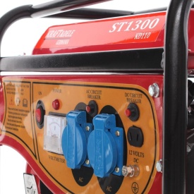 Generator electric monofazat pe benzină KraftDele KD110, 1500W, 230V + 12V, cu voltmetru și pornire mecanică - Img 11