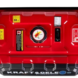 Generator electric monofazat pe benzină KraftDele KD136, 3000W, 230V + 12V, rezervor 15L, voltmetru - Img 9
