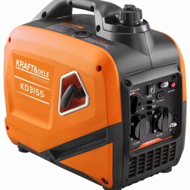 Generator inverter monofazat KraftDele KD3155, 2,6 kW, 230V, cu mod ECO și ieșire 12V, sursă mobilă de curent pentru casă, atelier și camping