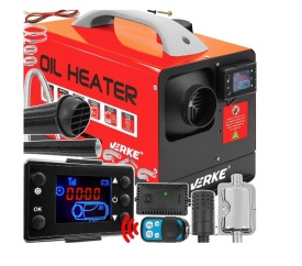 Încălzitor cu ulei sau motorină tip Sirocou Webasco 12 kW 230V cu cameră de ardere închisă – Verke V80061 – Kraft&Dele