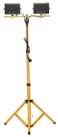 Lampă de lucru LED dublă pe stativ telescopic KraftDele KD3692, 16000 lm, 2x100W, IP65, lumină rece pentru atelier și șantier - Img 5