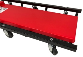 Leagăn auto tip cărucior de atelier cu tetieră și 6 roți pivotante MaxRom, 92 x 43 x 10 cm, pentru service și lucrări sub mașină - Img 5