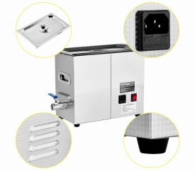 Mașină de curățare cu ultrasunete KraftDele KD449, 6,5L, cu încălzire, timer și afișaj LCD - Img 8
