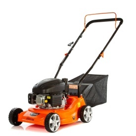 Mașină de tuns gazon pe benzină DEMON 40 cm cu coș colector, carcasă compozit și reglaj înălțime, model M88099 - Img 2