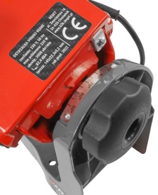 Mașină electrică de ascuțit lanțuri drujbă 230 W, disc 145 mm, menghina rotativă cu unghi reglabil, MaxRom V90083 - Img 7
