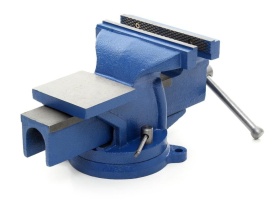 Menghină rotativă de banc 150 mm cu nicovală KraftDele KD1103, din oțel, pentru atelier și lucrări de prindere - Img 8