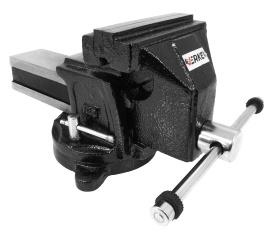 Menghină rotativă din fontă 125 mm MaxRom, cu nicovală, bază rotativă 360° și bacuri înlocuibile - Img 4