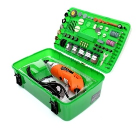 Mini polizor multifuncțional KraftDele 170W KD10281 cu 218 accesorii pentru șlefuire, gravare, găurire și lustruire - Img 7