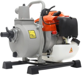 Motopompă de apă pe benzină KraftDele KD5060 Debit 300 L/min Conexiune 1 inch, Motor 2 timpi, Autoamorsantă, Cadru protecție oțel