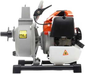 Motopompă de apă pe benzină KraftDele KD5060 Debit 300 L/min Conexiune 1 inch, Motor 2 timpi, Autoamorsantă, Cadru protecție oțel - Img 2
