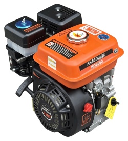 Motor termic pe benzină KraftDele KD6550, 7 CP, 210 cmc, arbore orizontal 19 mm, 4 timpi pentru utilaje și echipamente - Img 1
