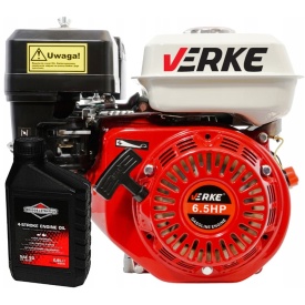 Motor termic pe benzină VERKE 6,5 CP, ax 20 mm, 4 timpi, 196 cmc, pentru utilaje de construcții și grădină - Img 5